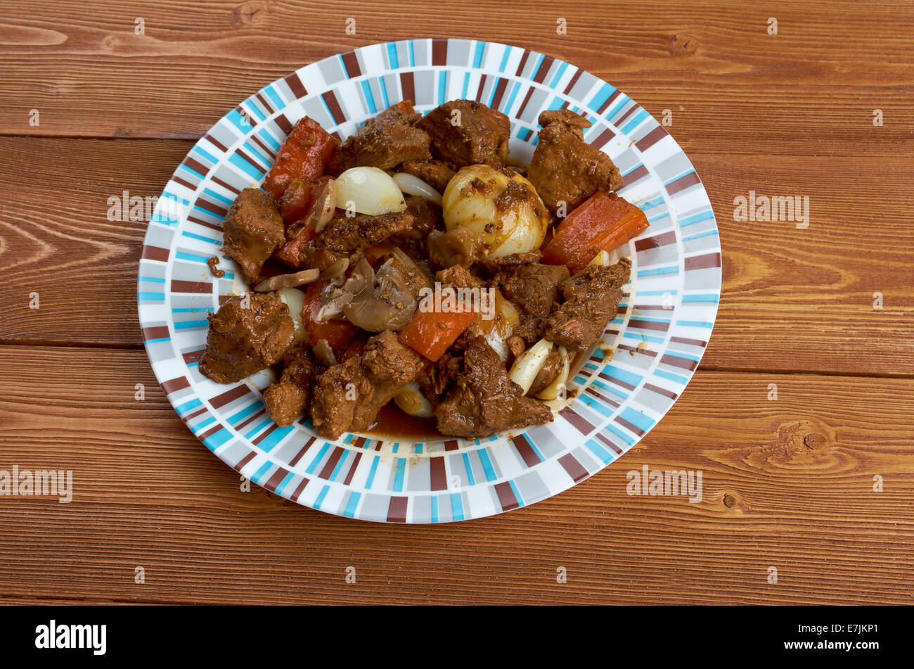 Ragù di selvaggina - agriturismo in stile rustico vecchio Foto Stock