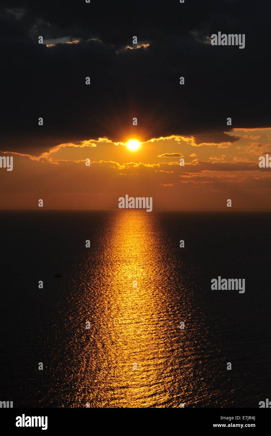 Door County tramonto Foto Stock