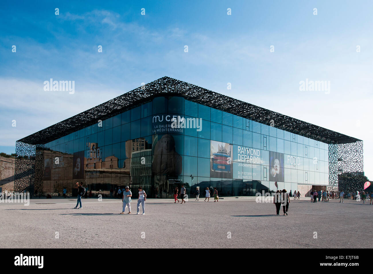 Marsiglia. Il nuovo MuCEM museo nazionale. Inaugurato nel giugno 2013 quando Marseille era la città europea della cultura. Foto Stock