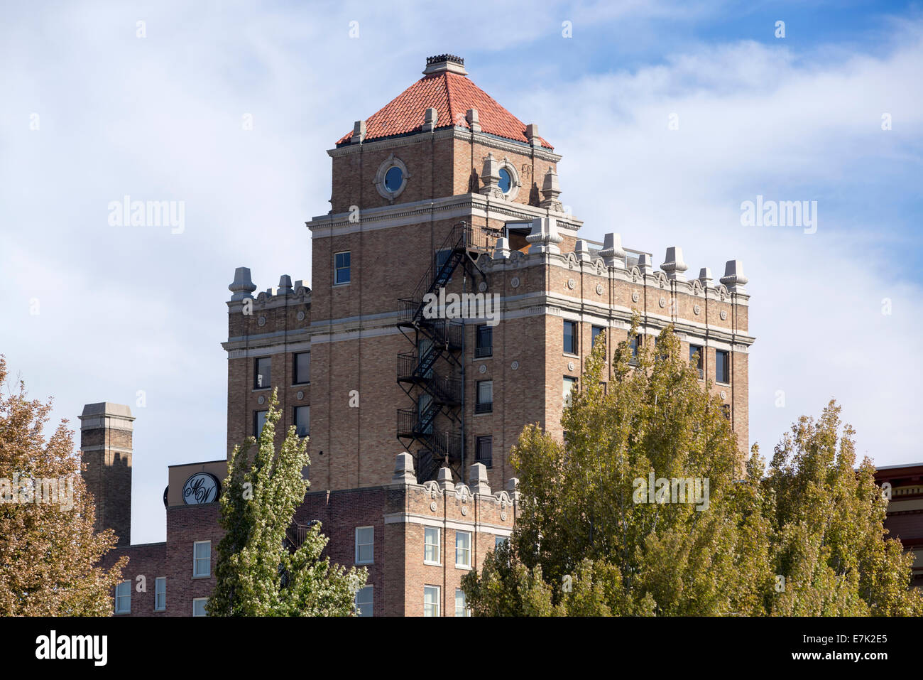 Lo storico Marcus Whitman Hotel nel centro cittadino di Walla Walla Washington. Foto Stock