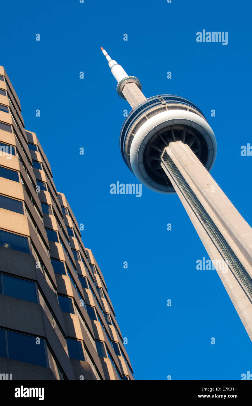 CN tower Downtown Toronto Canada Foto Stock