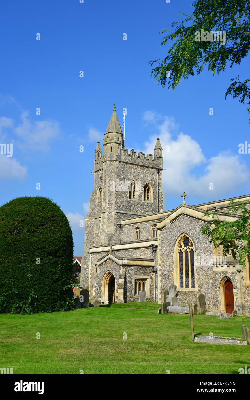 Chiesa parrocchiale di Santa Maria, Church Street, Old Amersham, Buckinghamshire, Inghilterra, Regno Unito Foto Stock