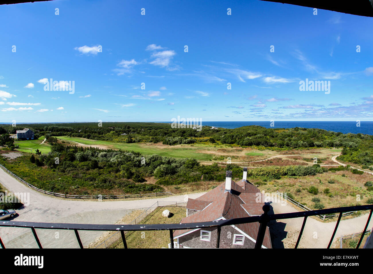 TRURO-14 settembre: vista da Truro Faro di Cape Cod , Massachusetts, STATI UNITI D'America il 14 settembre 2014. Foto Stock