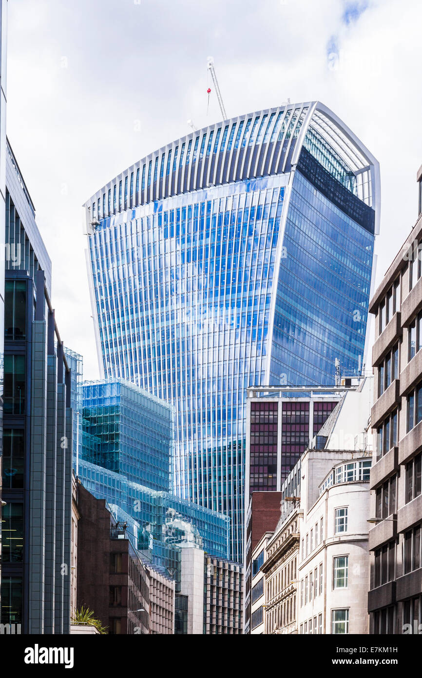 Il walkie talkie edificio a 20 Fenchurch Street - City of London Foto Stock