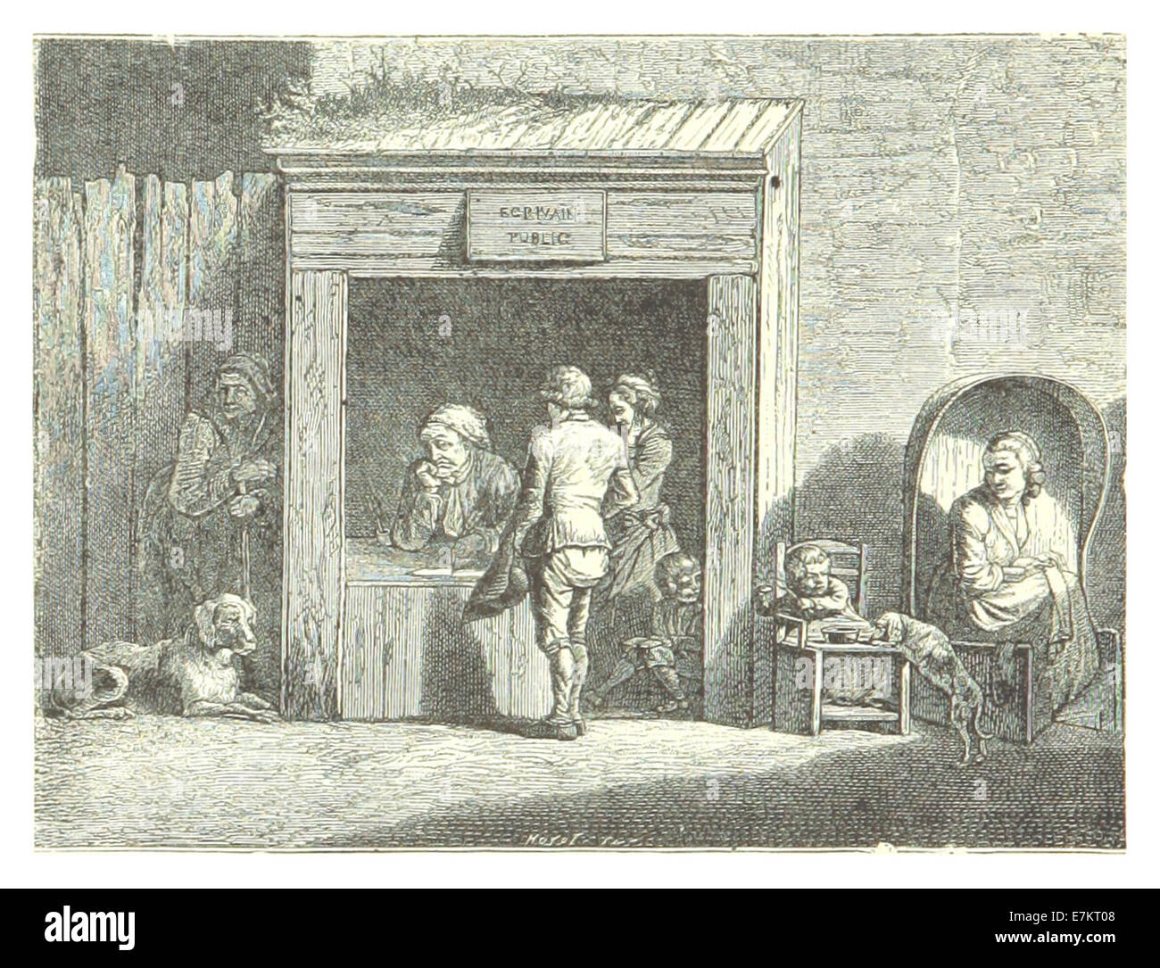 Un disegno del 1887 tratto dal lavoro di Fournel, raffigurante una mappa o un progetto architettonico, che offre una rappresentazione storica degli stili cartografici o architettonici del periodo. Foto Stock