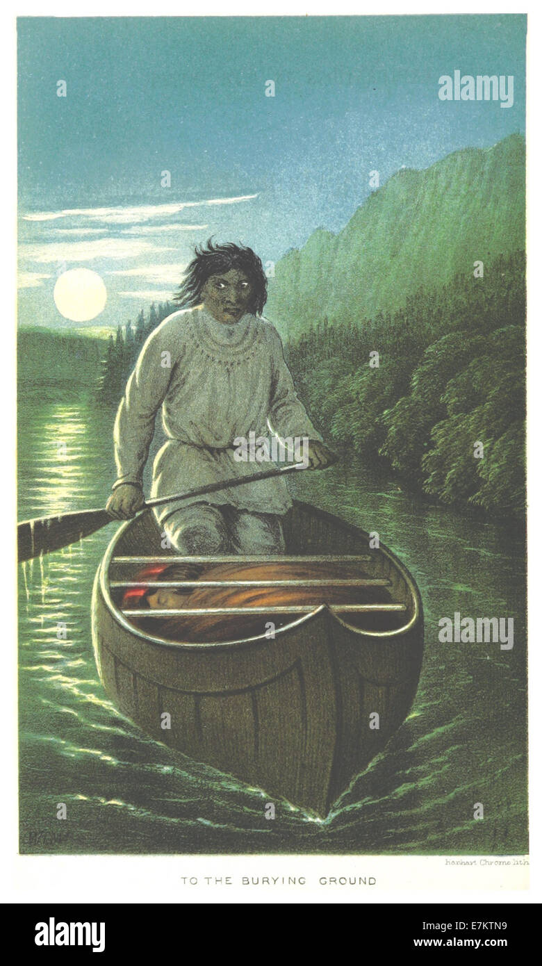 Questa illustrazione del 1863 di Hind cattura una scena della sua spedizione in Labrador, concentrandosi sul viaggio "verso il sepolcro". Offre una panoramica del paesaggio e delle condizioni incontrate durante la spedizione nelle regioni settentrionali del Canada. Foto Stock