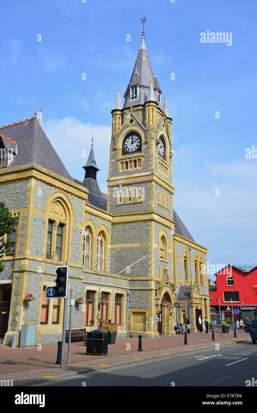 Rhyl Town Hall, Wellington Road, Rhyl (Y Rhyl), Denbighshire (Sir Ddinbych), Wales, Regno Unito Foto Stock