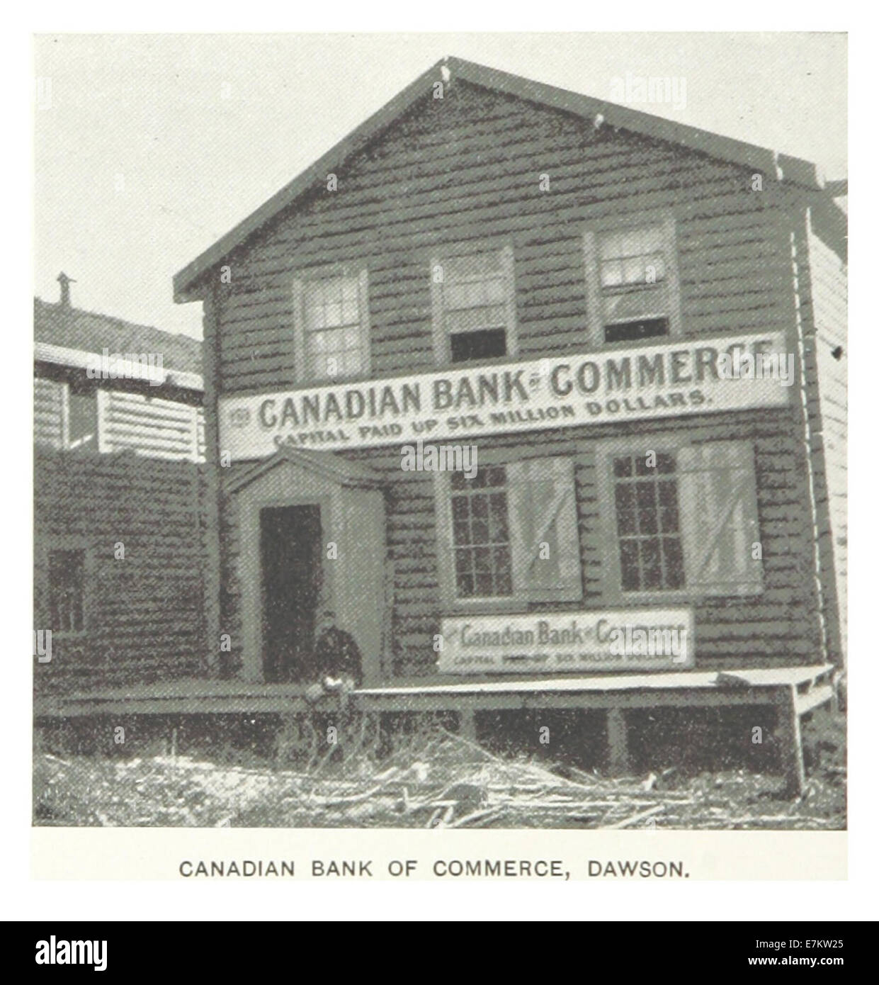 Il lavoro di Hitchcock del 1899 include un'illustrazione della Canadian Bank of Commerce, che fornisce informazioni sull'architettura dell'edificio e sul suo ruolo nella storia finanziaria del Canada. Foto Stock