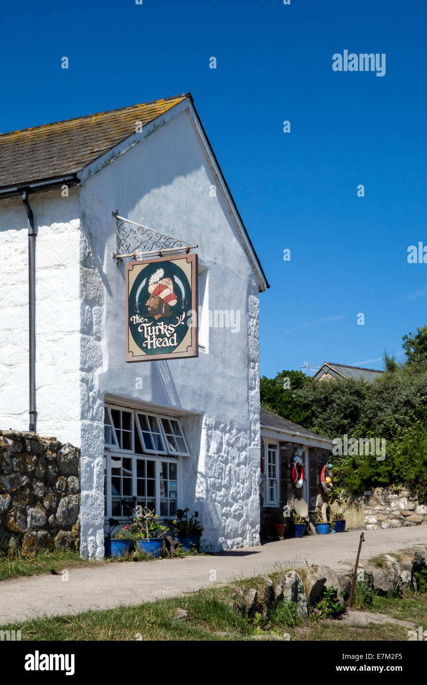 Il Turks Head Pub, Sant Agnese, Isole Scilly Foto Stock