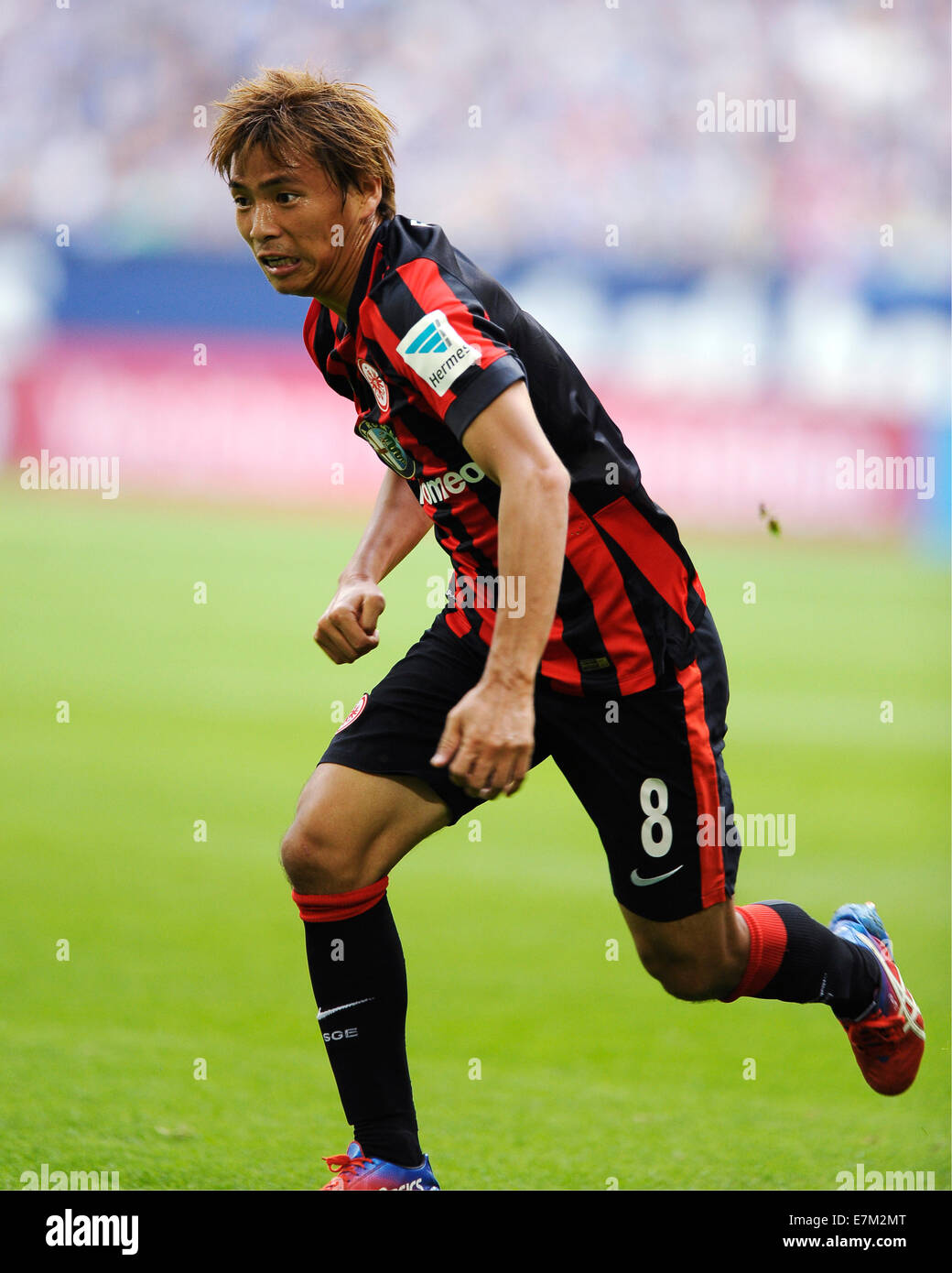 Bundesliga tedesca, stagione 2014/15, giornata 4, 20.9.2014, Schalke 04 - Eintracht Frankfurt ---- Takashi Inui la Foto Stock