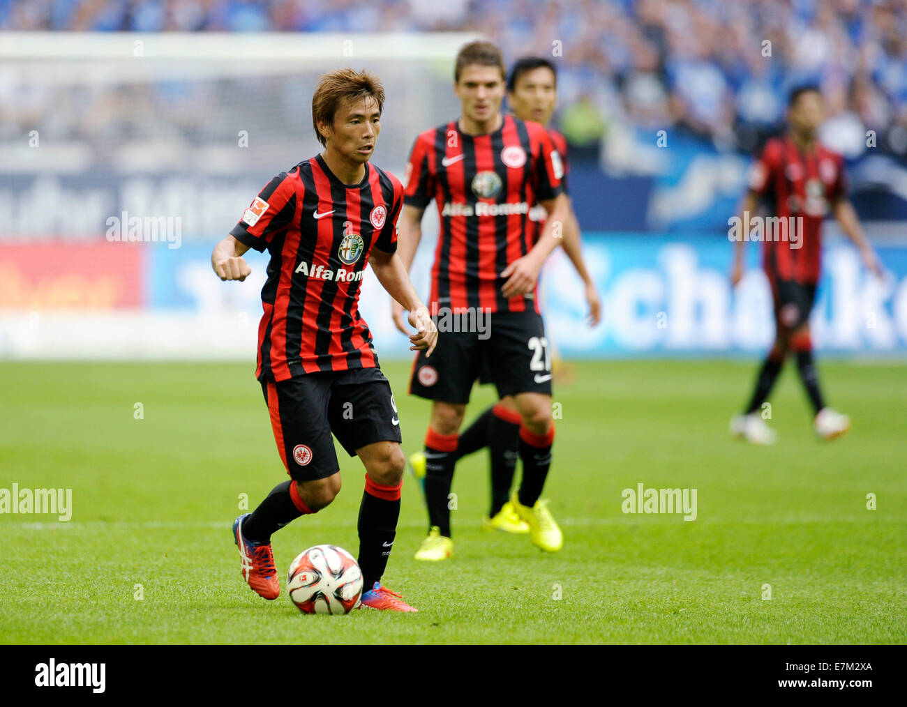 Bundesliga tedesca, stagione 2014/15, giornata 4, 20.9.2014, Schalke 04 - Eintracht Frankfurt ---- Takashi Inui la Foto Stock