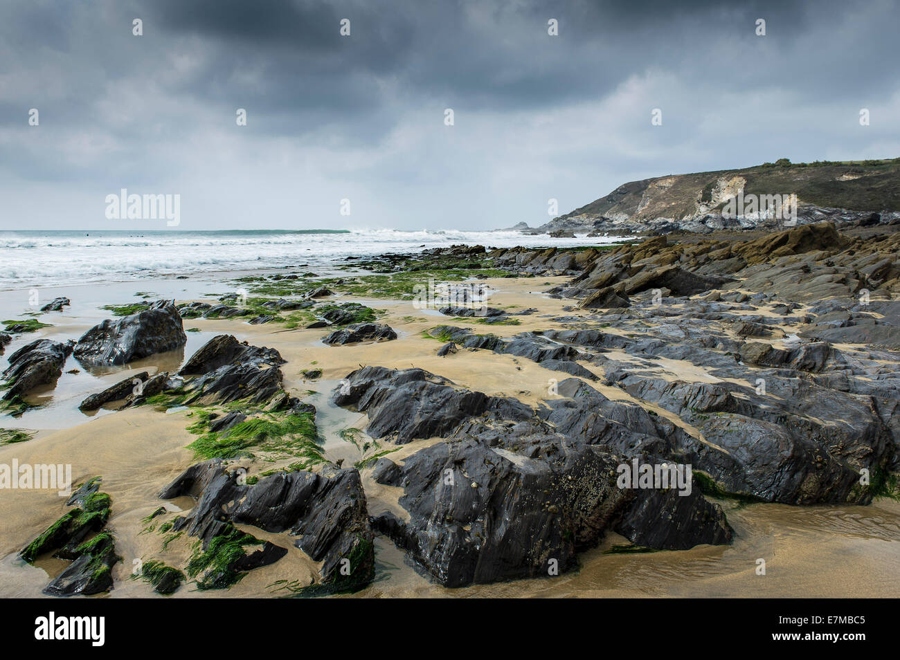 Gunwalloe Cove sul Lizard in Cornovaglia. Foto Stock