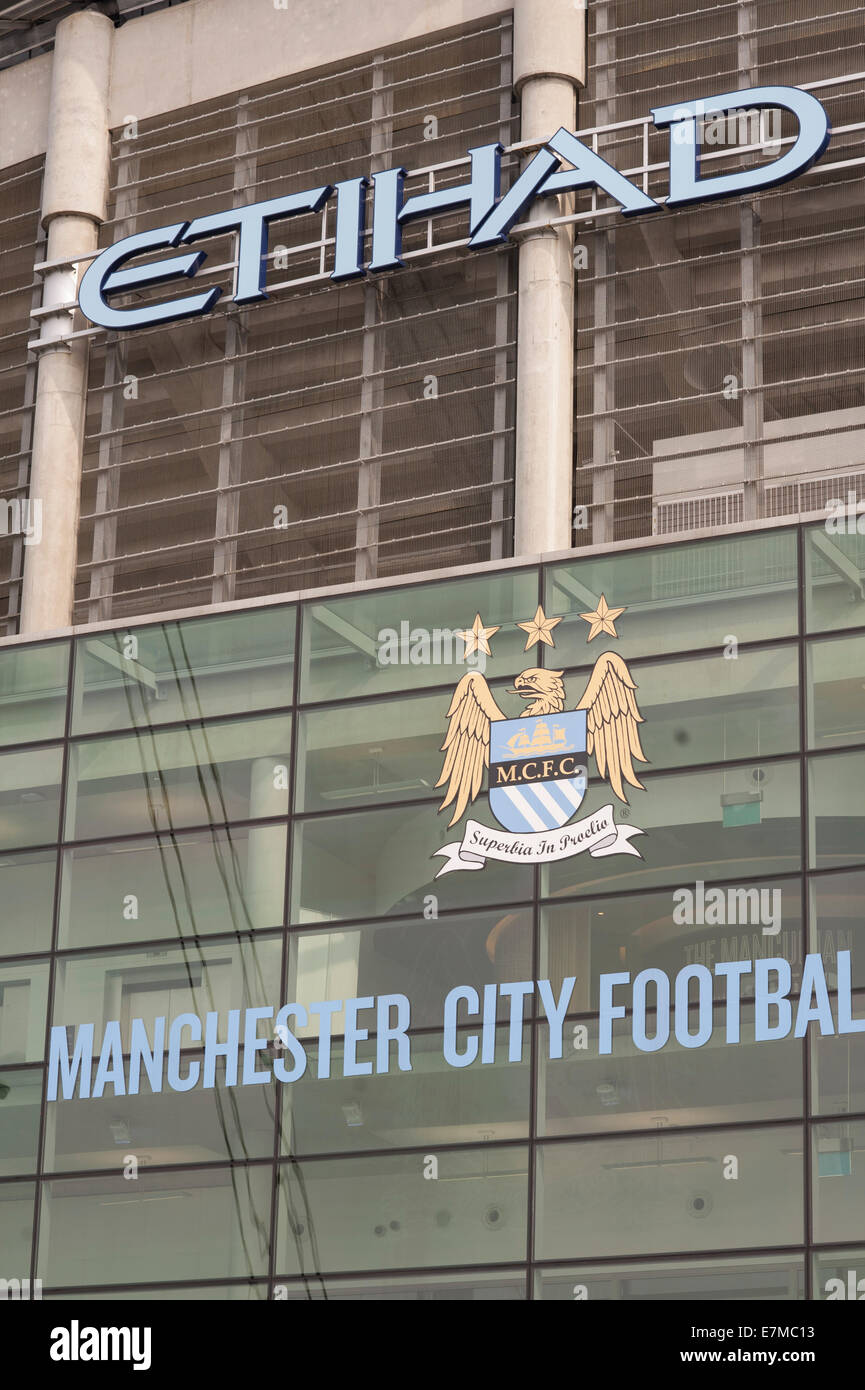 Manchester City F.C. Etihad Stadium. Foto Stock