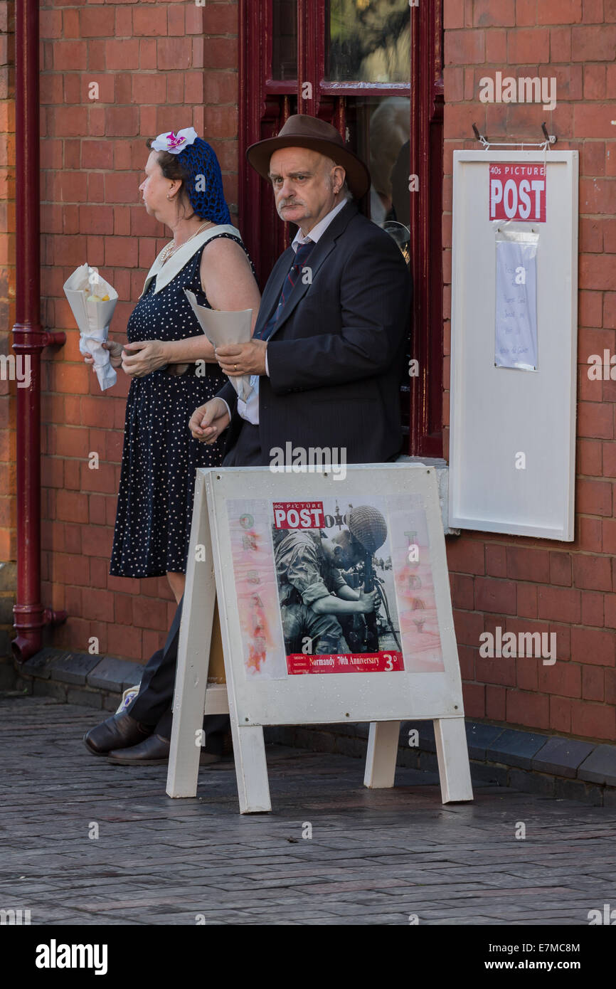 Black Country Museum 40s Notte 2014 Foto Stock