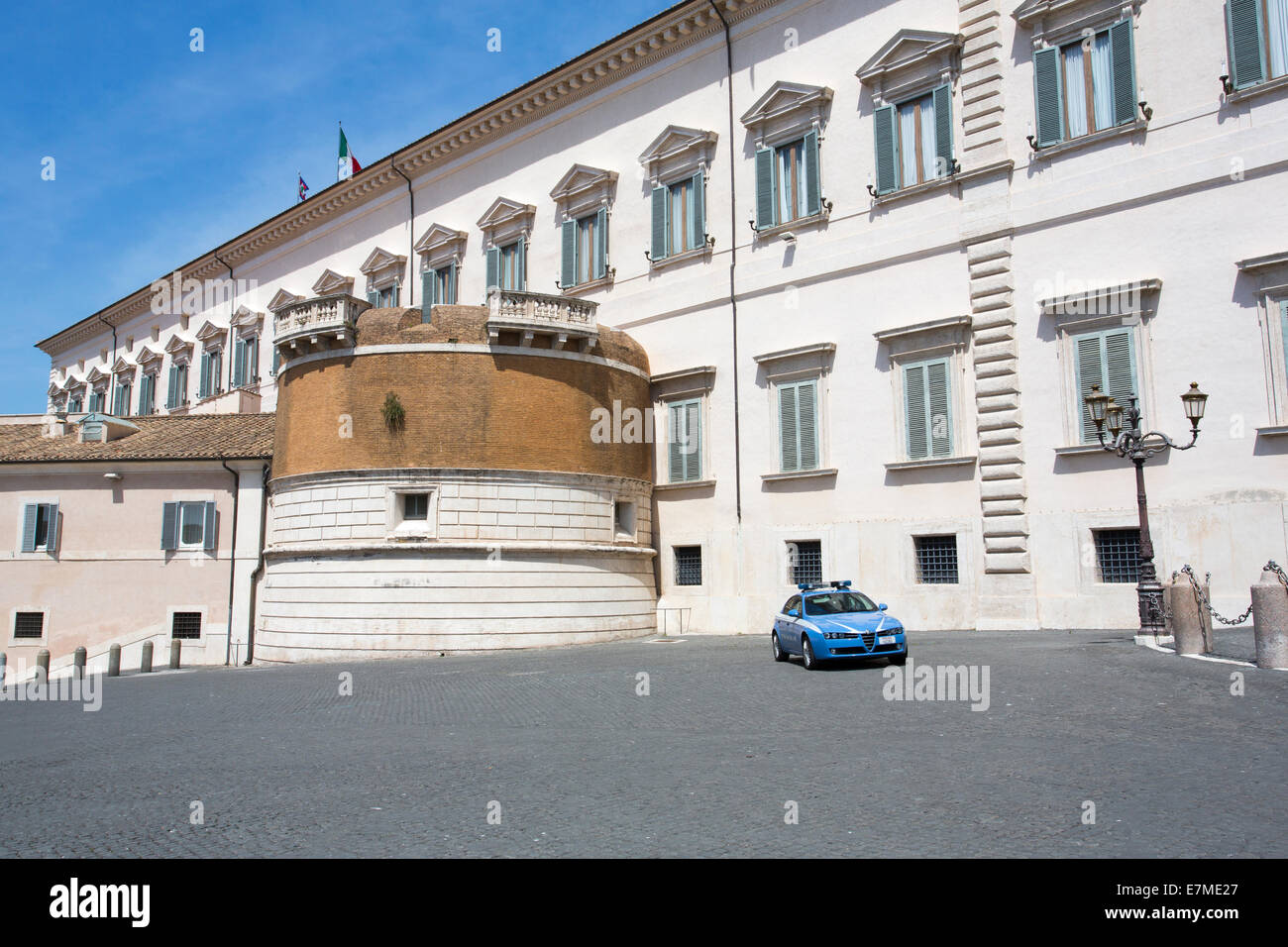 Roma, il Palazzo del Quirinale, residenza ufficiale dei Presidenti della Repubblica Italiana. Foto Stock