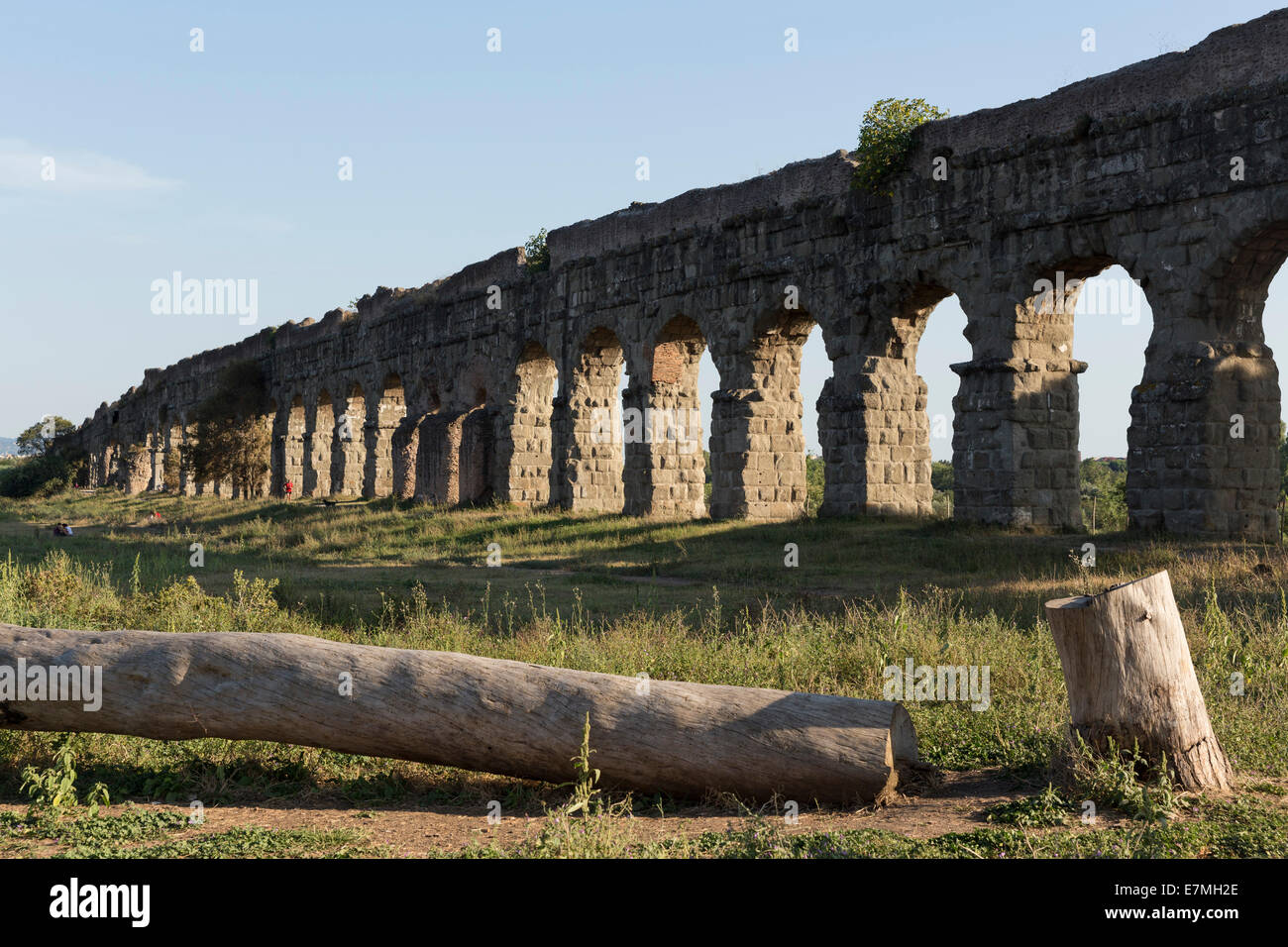 Sette acquedotti area, Via Appia Antica di Roma, Italia Foto Stock