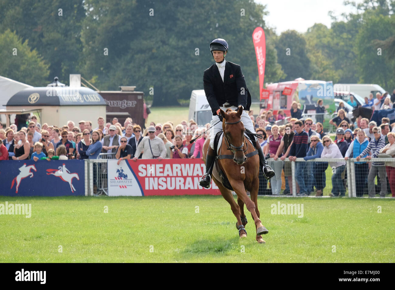William Fox-Pitt a Blenheim International Horse Trials evento nel 2014 Foto Stock