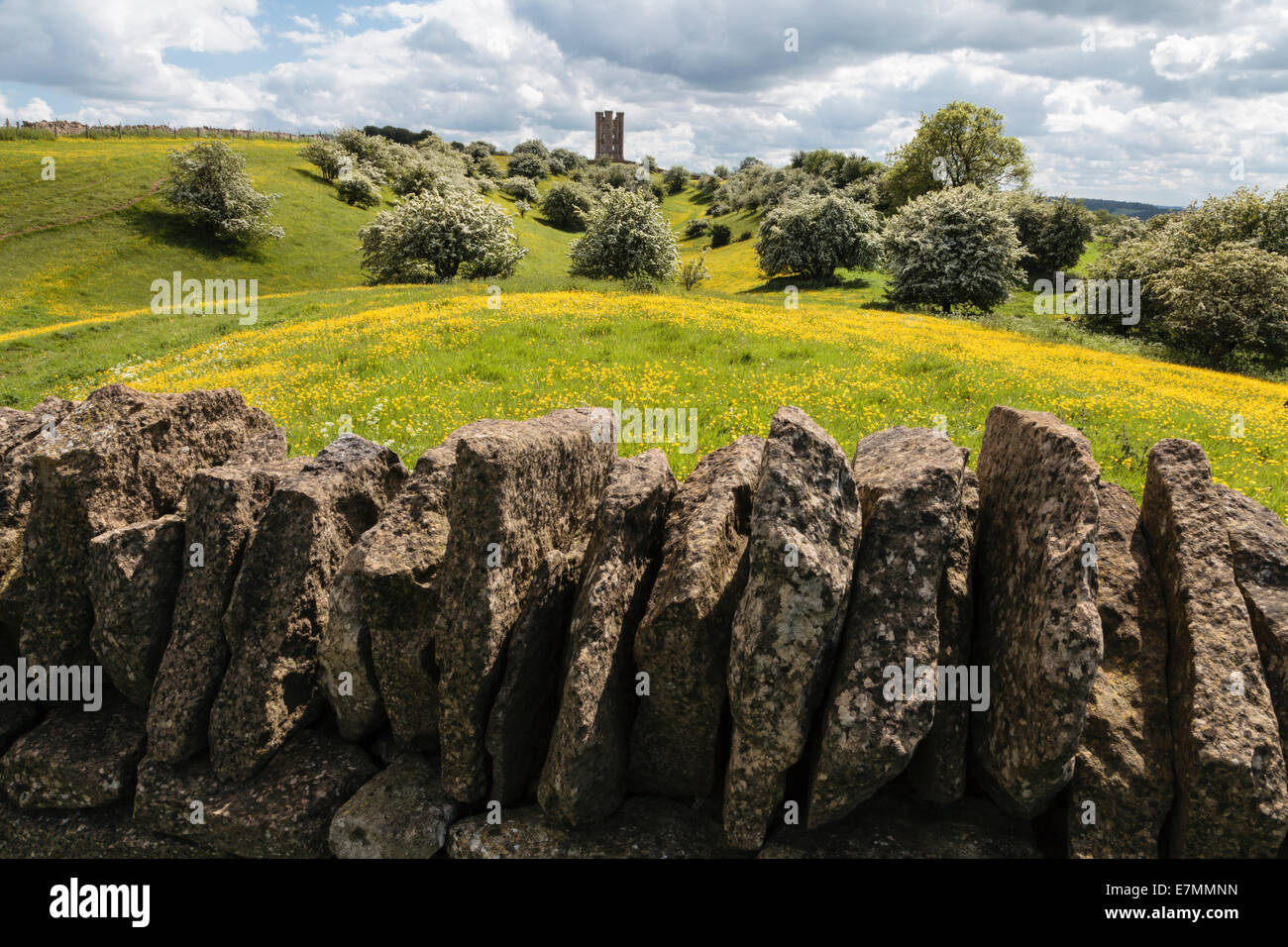 Torre di Broadway dal ciuffo farm, Worcestershire Foto Stock