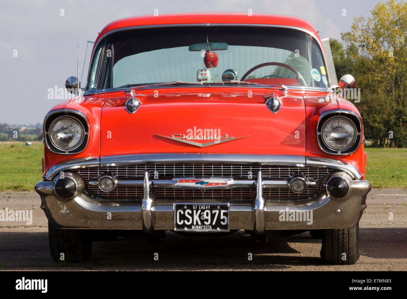 1957 Chevrolet. Chevy. Classic American car Foto Stock