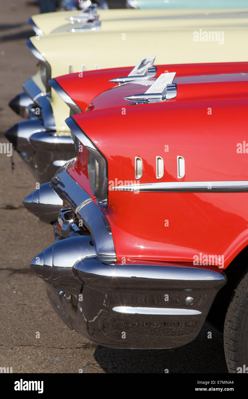Vista frontale degli anni cinquanta la Chevrolet. Chevy. Classic American car Foto Stock