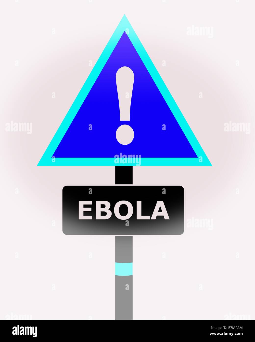 Ebola segno di avvertimento Foto Stock