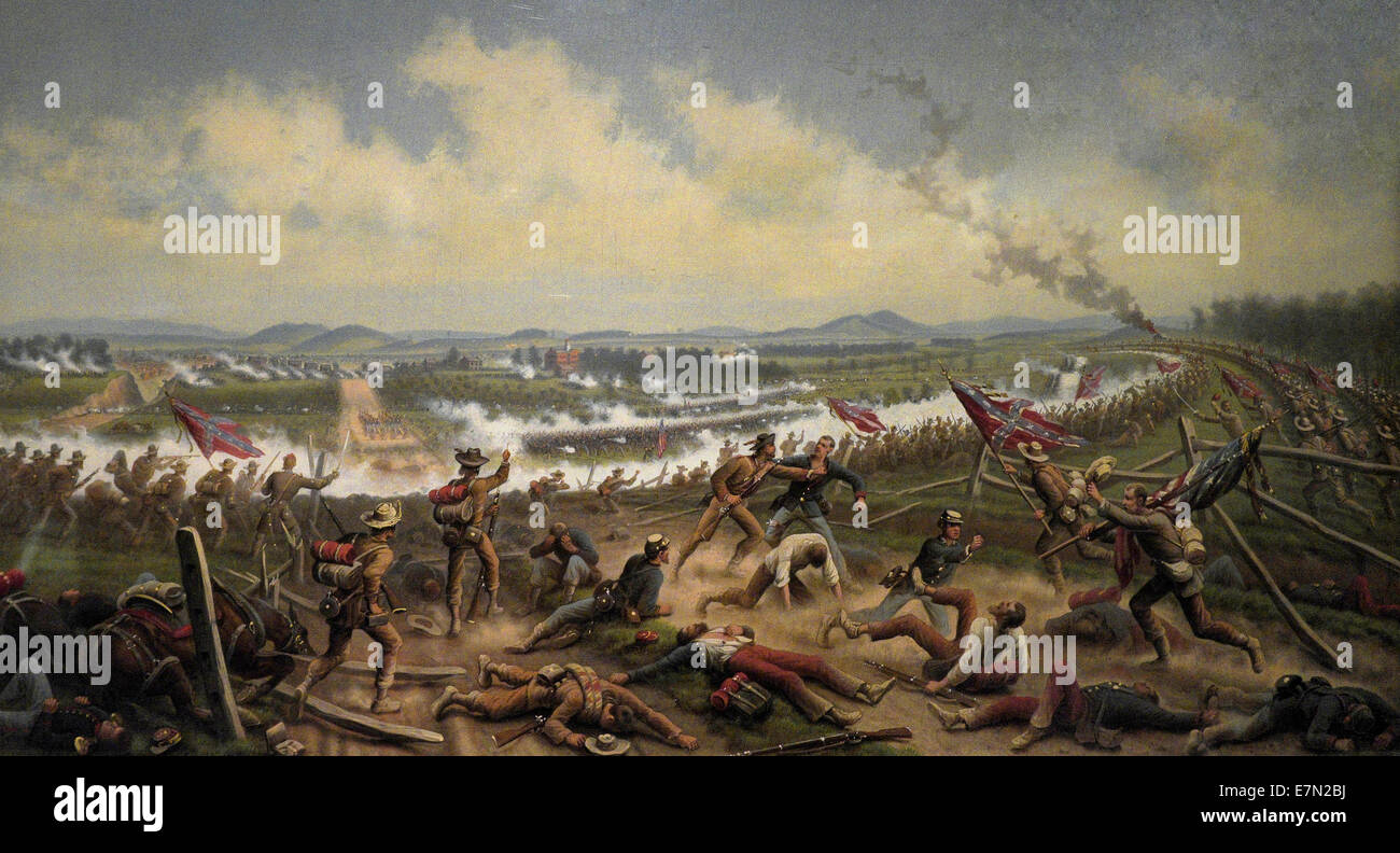 Gettysburg - il primo giorno di James Walker 1863 Foto Stock