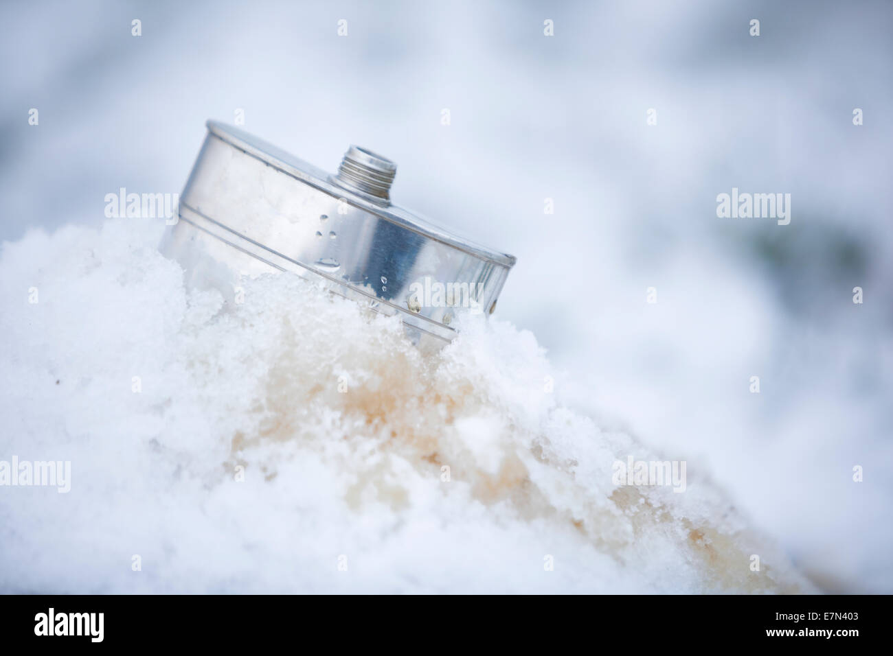 A caldo e a freddo durante il periodo invernale Foto Stock