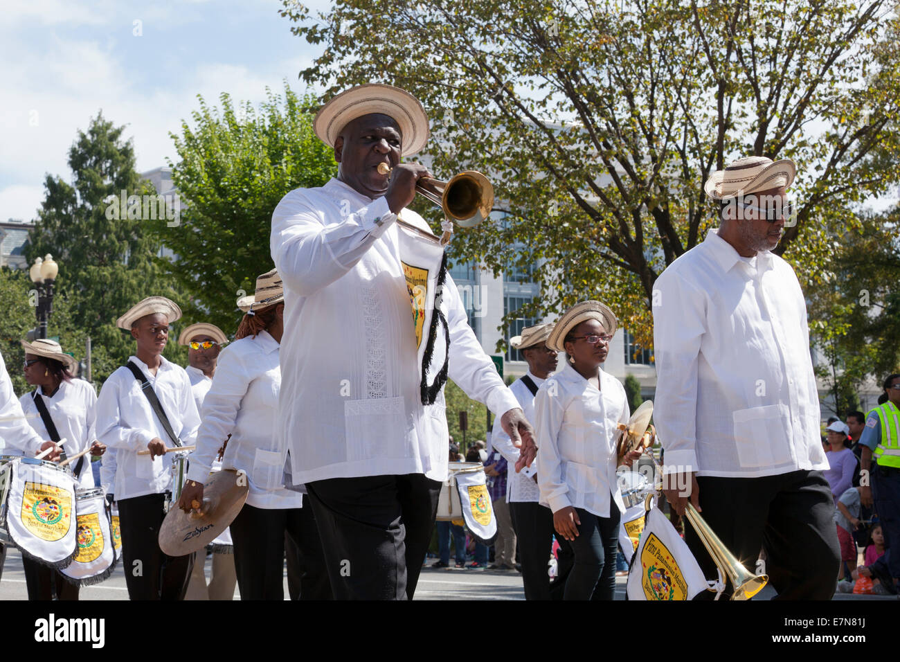 Afro-Panamanian Marching Band Foto Stock