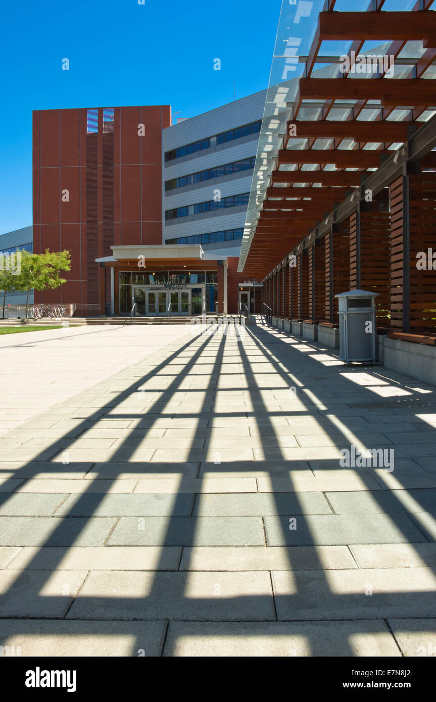 City Hall a Bellevue, Washington, Stati Uniti d'America Foto Stock