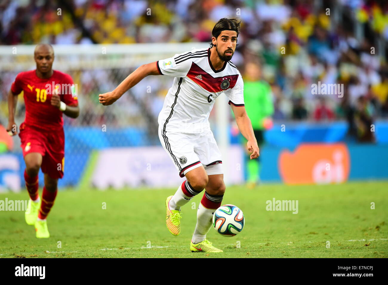 Sami Khedira della Germania. Germania v Ghana, gruppo corrispondono. Coppa del Mondo FIFA 2014 in Brasile. Castelao Stadium, Fortaleza. Il 21 giugno 2014. Foto Stock