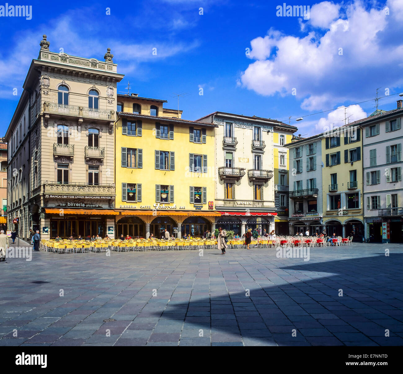 Piazza della Riforma square Lugano Ticino Svizzera Europa Foto Stock