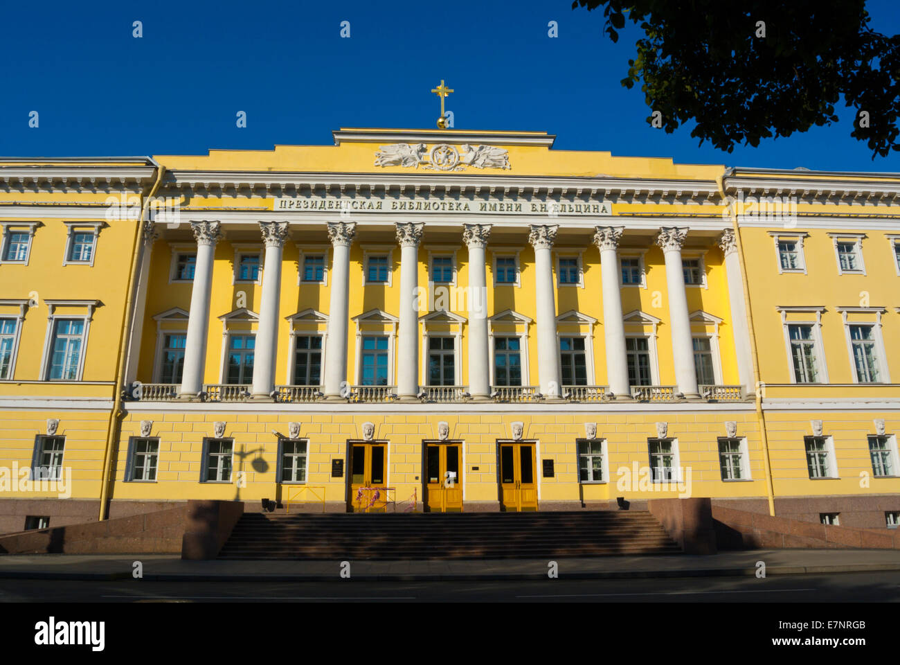 Lobanov-Rostovsky Palace (1820), la Piazza del Senato, San Pietroburgo, Russia, Europa Foto Stock