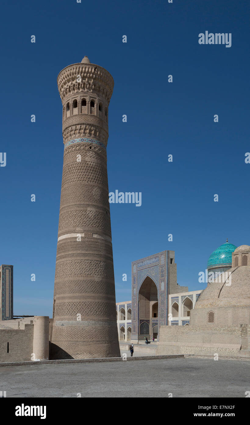 Eredità di Mondo, Bukhara, città Kalon, Medressah, Miri-Arab, Uzbekistan, Asia Centrale, Asia, architettura, città, colorato, histo Foto Stock