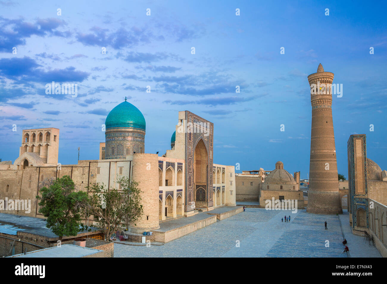 Eredità di Mondo, Bukhara, Kalon, Medressah Miri Arab, Uzbekistan, Asia Centrale, Asia, architettura, città, colorato, storia, mi Foto Stock