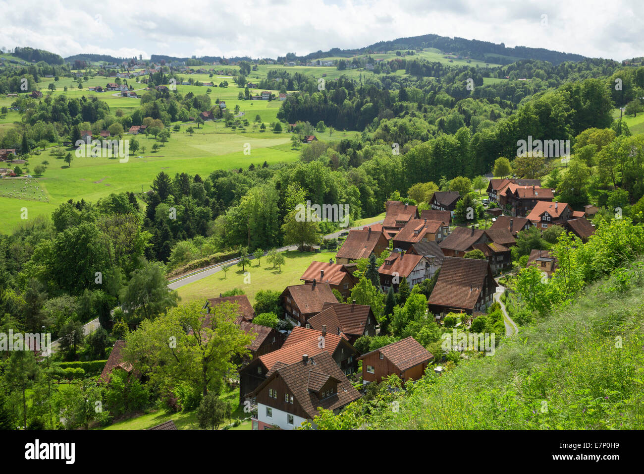 Wienacht, Tobel, Lutzenberg, del cantone di Appenzell Ausserrhoden, Svizzera, Europa Foto Stock