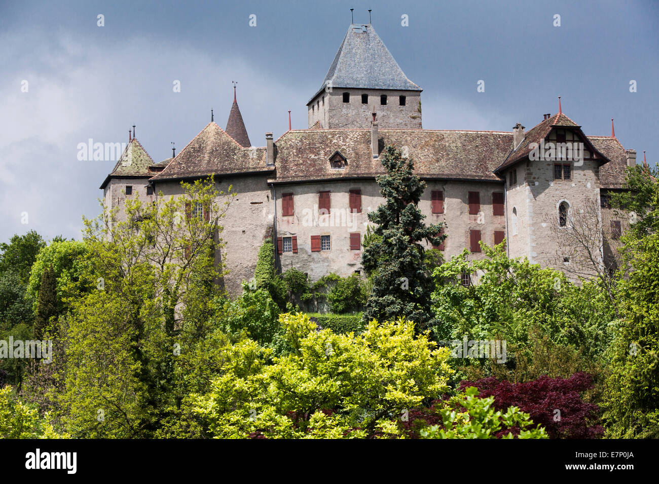 Lavaux, castello, Blonay, Canton, VD, Vaud, Western Svizzera romanda, sul lago di Ginevra, Svizzera, Europa Foto Stock