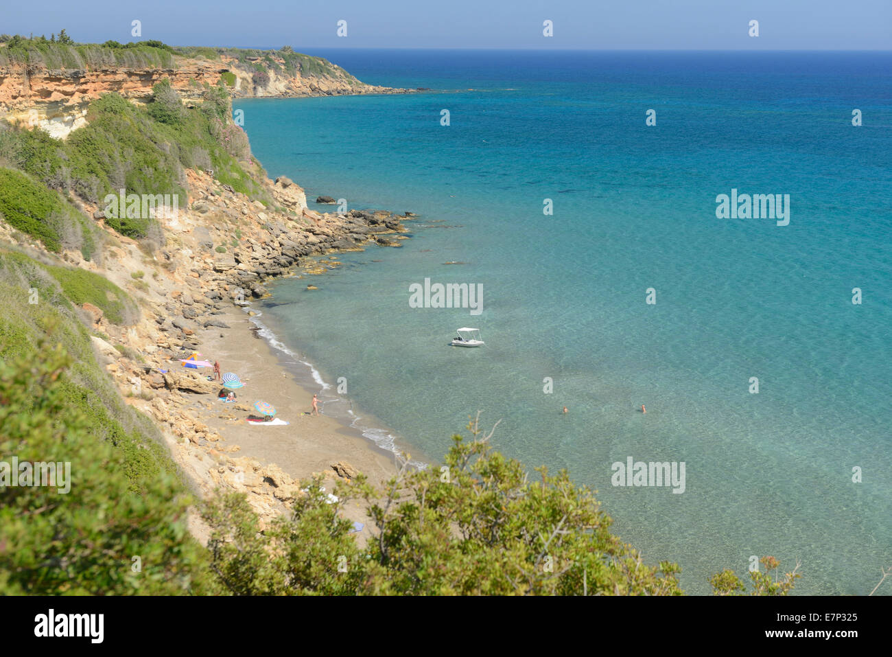 In Europa, in Grecia, greco, Creta, mediterraneo, isola, costa, Frangokastello, Orthi Ammos, spiaggia, mare Foto Stock