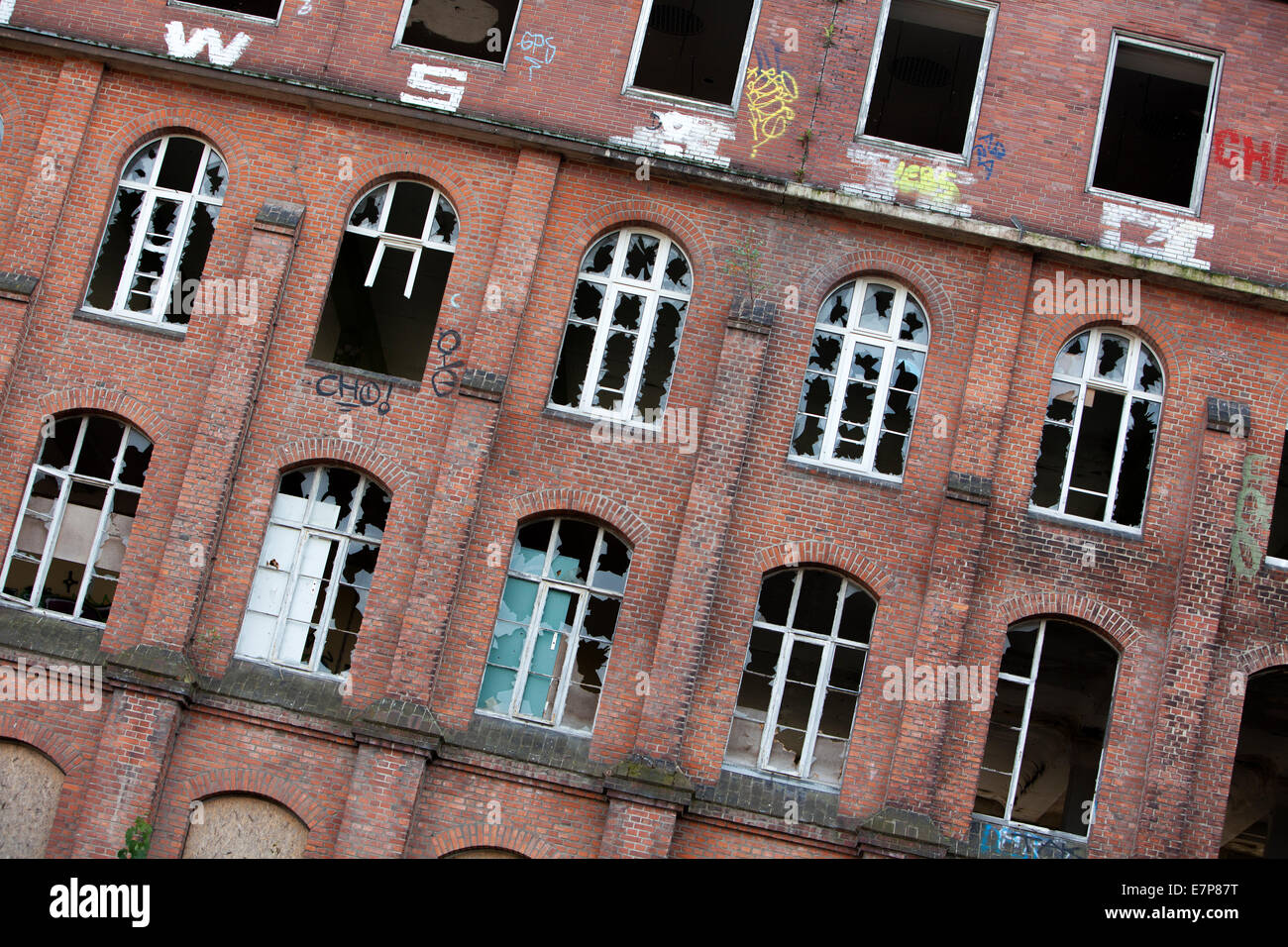 Devastazione industriale dal 1999, Hannoversche Gummiwerke Excelsior, Continental AG, Limmer, Hannover, Bassa Sassonia, Germania, UE Foto Stock