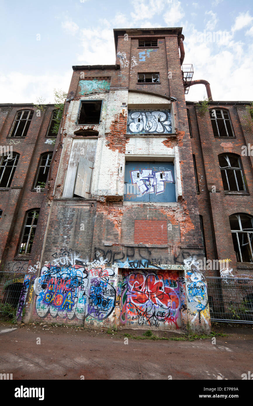 Devastazione industriale dal 1999, Hannoversche Gummiwerke Excelsior, Continental AG, Limmer, Hannover, Bassa Sassonia, Germania, UE Foto Stock