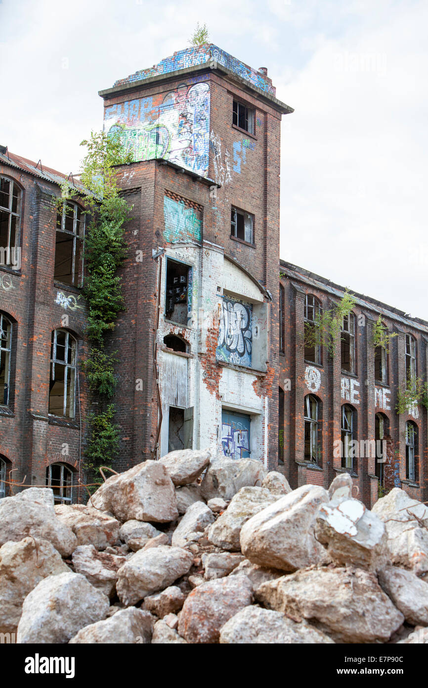 Devastazione industriale dal 1999, Hannoversche Gummiwerke Excelsior, Continental AG, Limmer, Hannover, Bassa Sassonia, Germania, UE Foto Stock