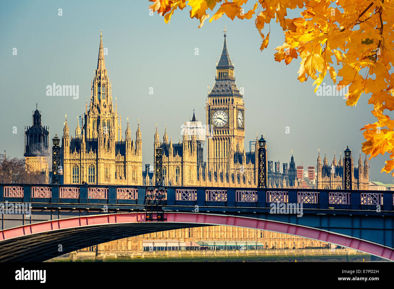 Il Big Ben e la Casa del Parlamento Foto Stock