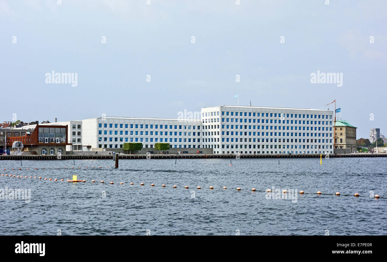 A.P. Møller - Maersk A/S sulla sede Esplanaden in Copenhagen DANIMARCA Foto Stock