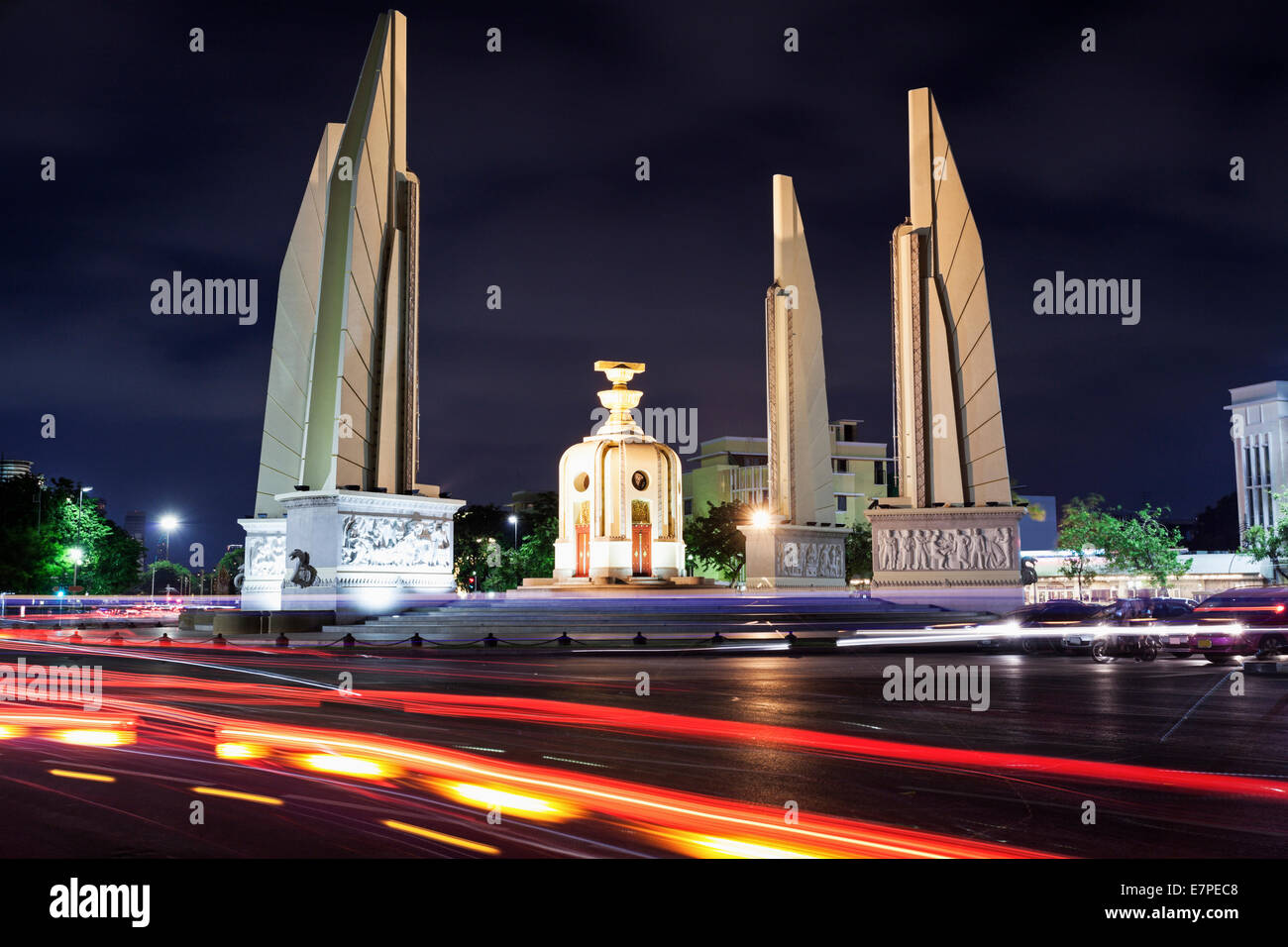 Thailandia, Bangkok, Democrazia monumento Foto Stock