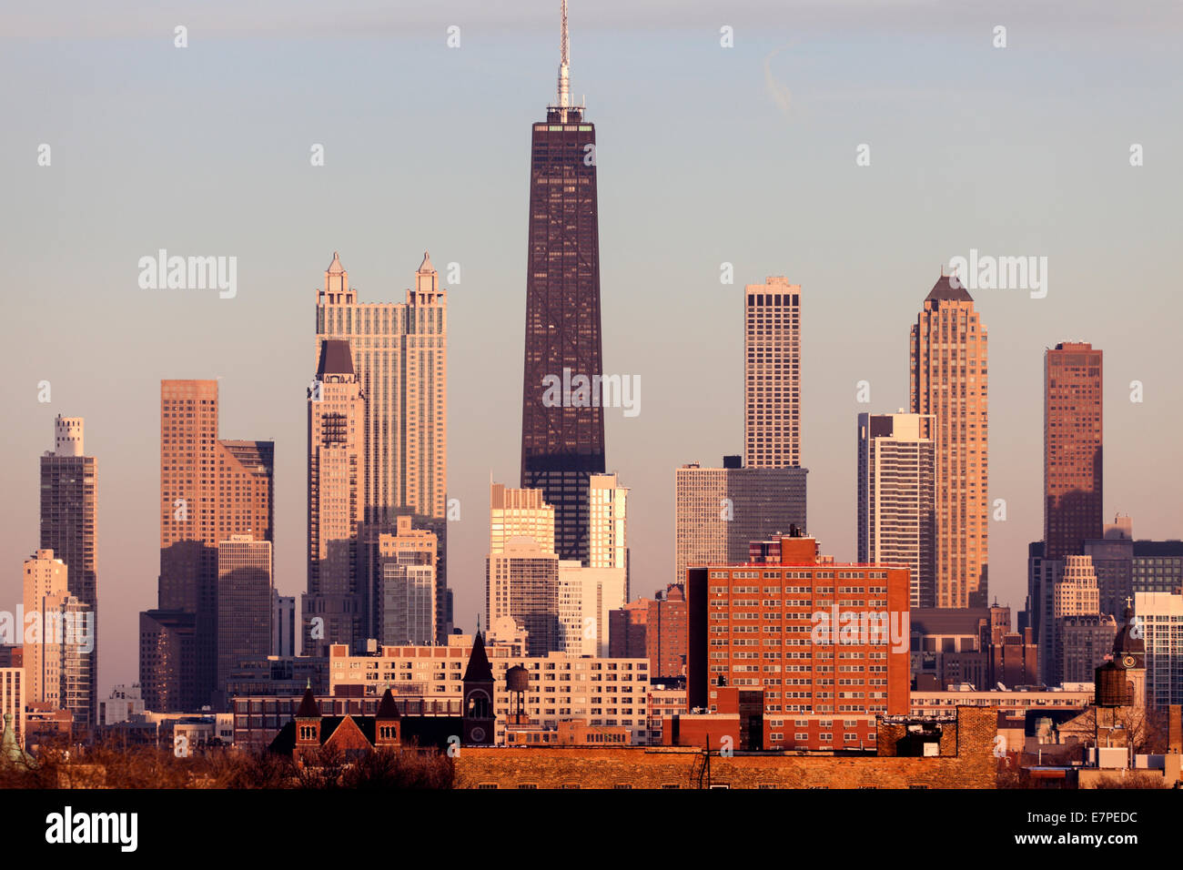 Stati Uniti d'America, Illinois, Chicago, skyline della città Foto Stock