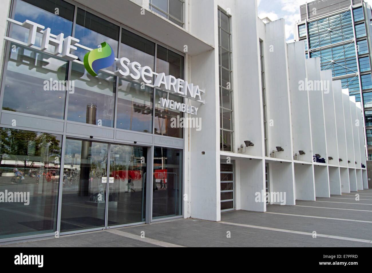 Wembley Arena (il SSE Arena), Wembley, London Borough of Brent, England, Regno Unito Foto Stock