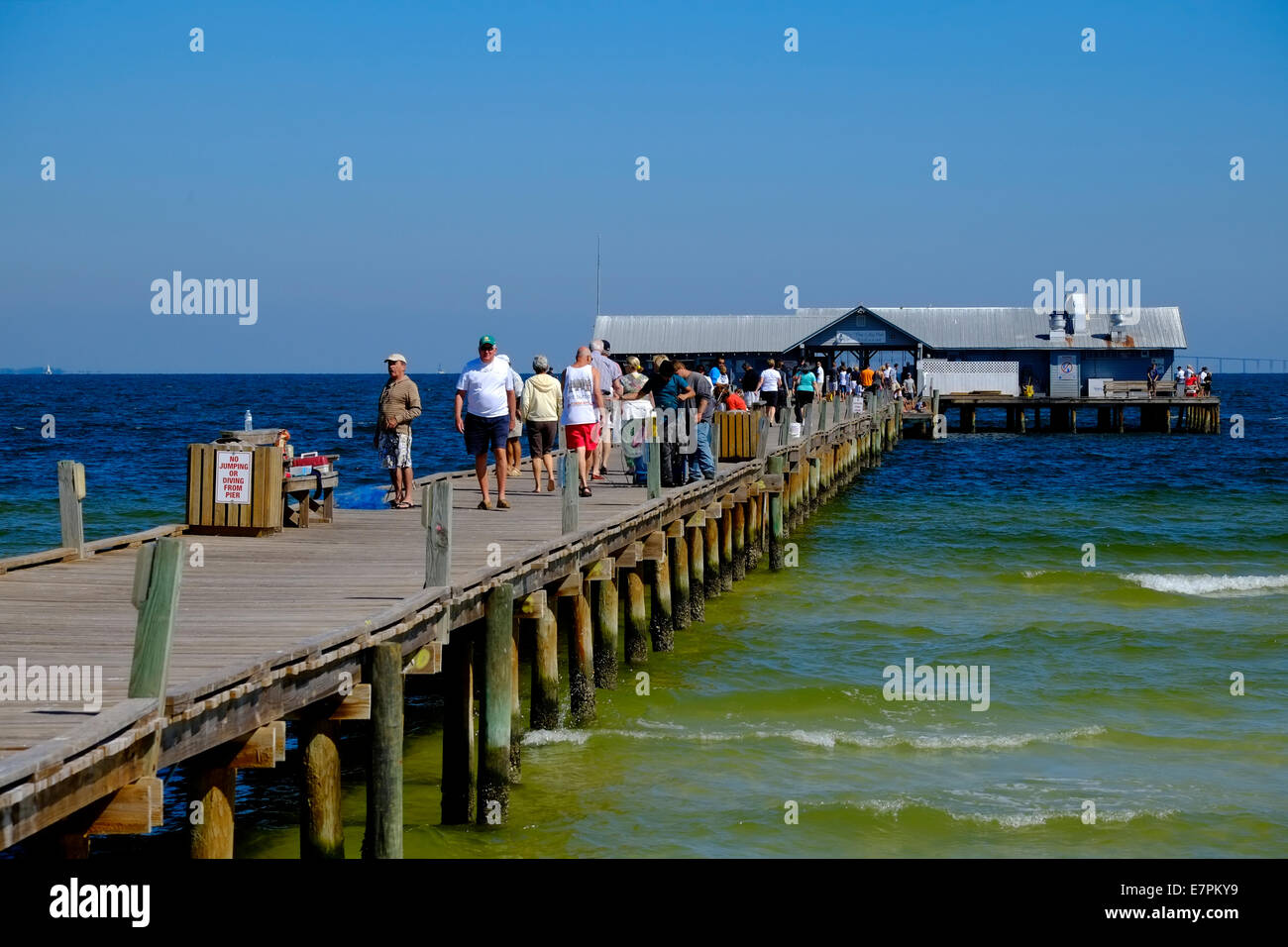 Il molo ad Anna Maria Island Florida Foto Stock