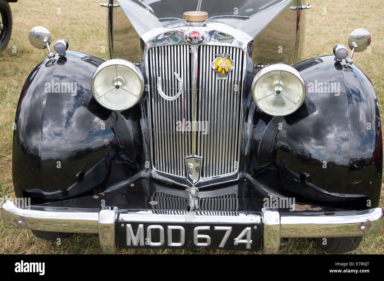 Vecchio inglese Triumph Renown auto da anni cinquanta in mostra nel Regno Unito Foto Stock