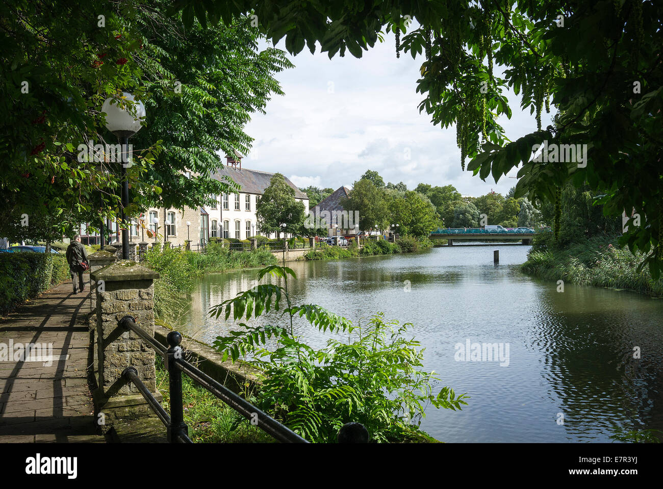 Riverside Walk in Chippenham WILTSHIRE REGNO UNITO Foto Stock