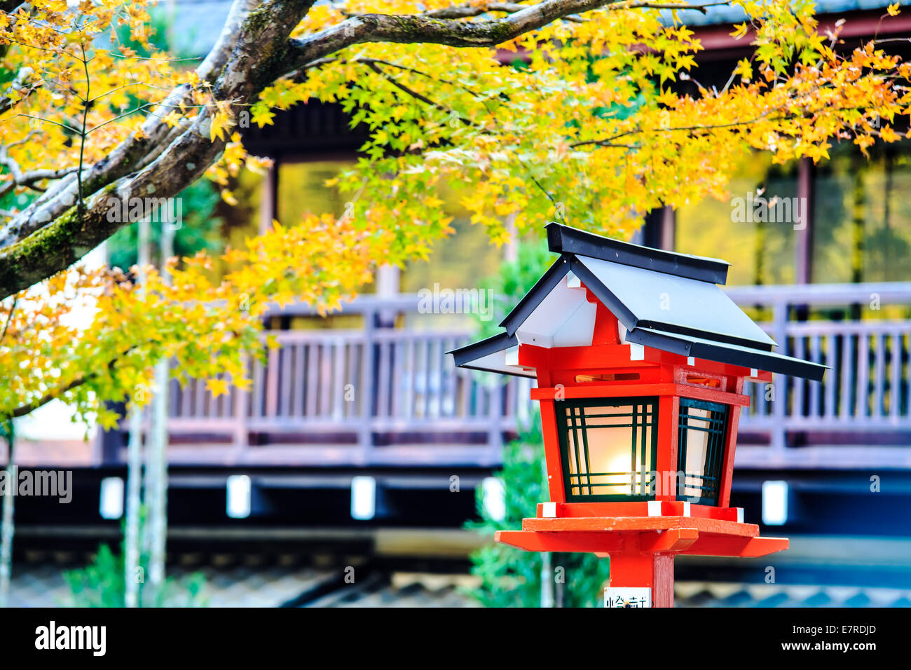 Kyoto, Giappone - 22 Novembre 2013: Kurama-dera è un tempio nel lontano nord di Kyoto, Giappone Foto Stock