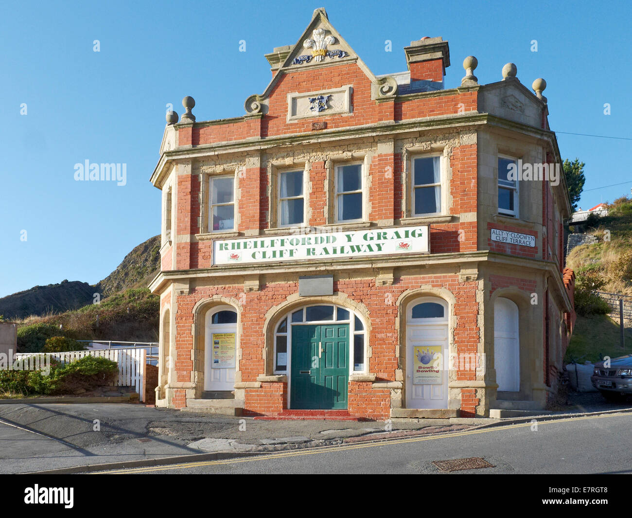 Cliff ferrovia in Aberystwyth Ceredigion REGNO UNITO Galles Foto Stock
